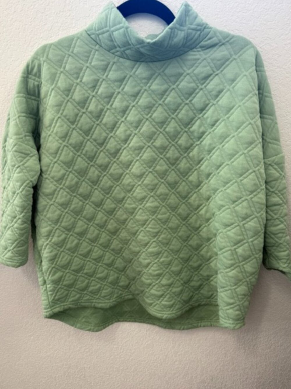 Tuckernuck Tnuck Sport Green Quilted Funnel Ally Swing Sweatshirt (Size XS/S)